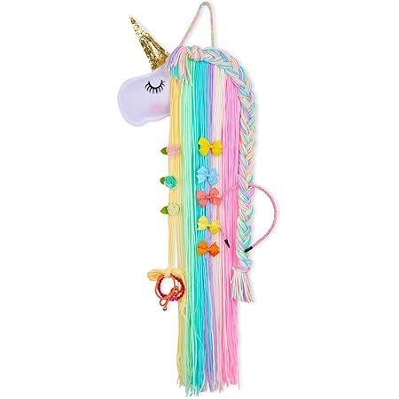 Unicorn Hair Accessories Organizer – Rainbow Hanging Storage Holder 🦄🌈✨ - Image 3