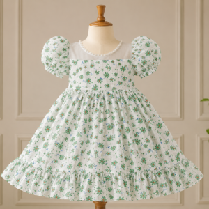 Floral Printed Georgette Frock for Girls