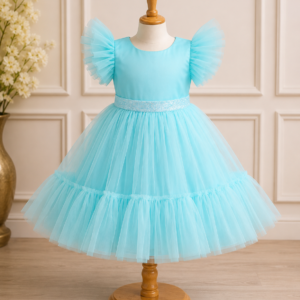 Sky Blue Layered Frock