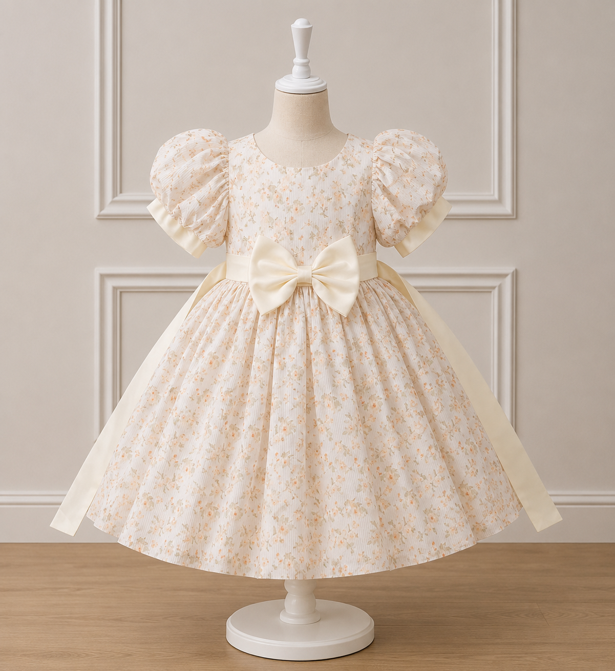 Elegant Floral Party Frock