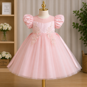 Elegant Embroidery Floral Frock