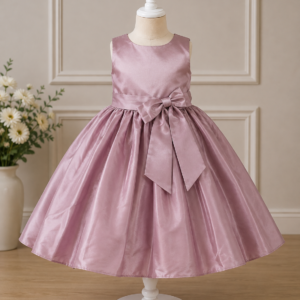 Dusty Rose Satin Frock