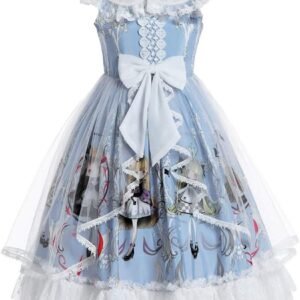 Elegant Blue Princess Frock