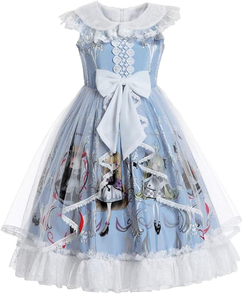 Elegant Blue Princess Frock