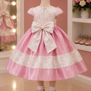 Elegant Satin Floral Frock