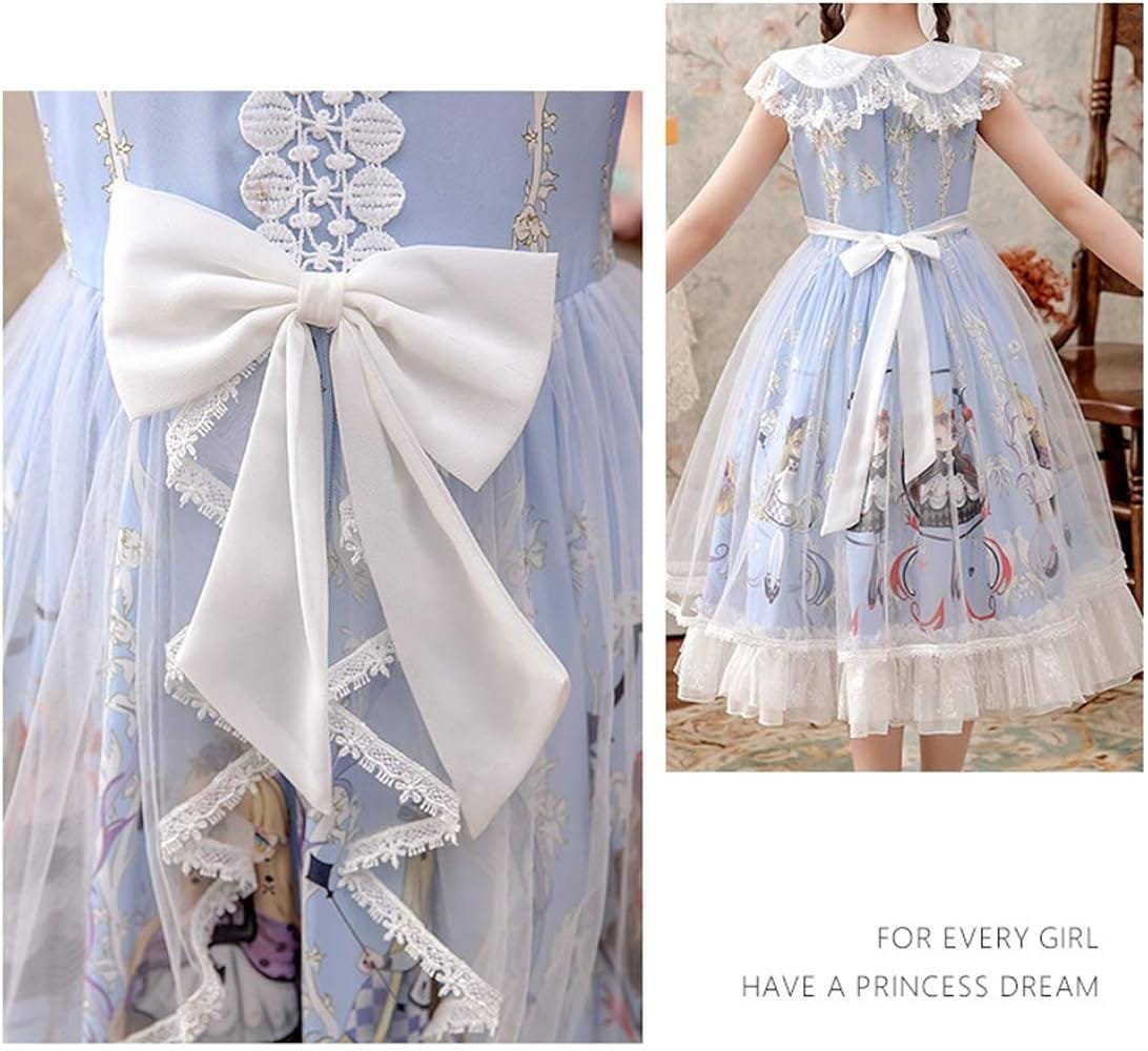 Elegant Blue Princess Frock - Image 4