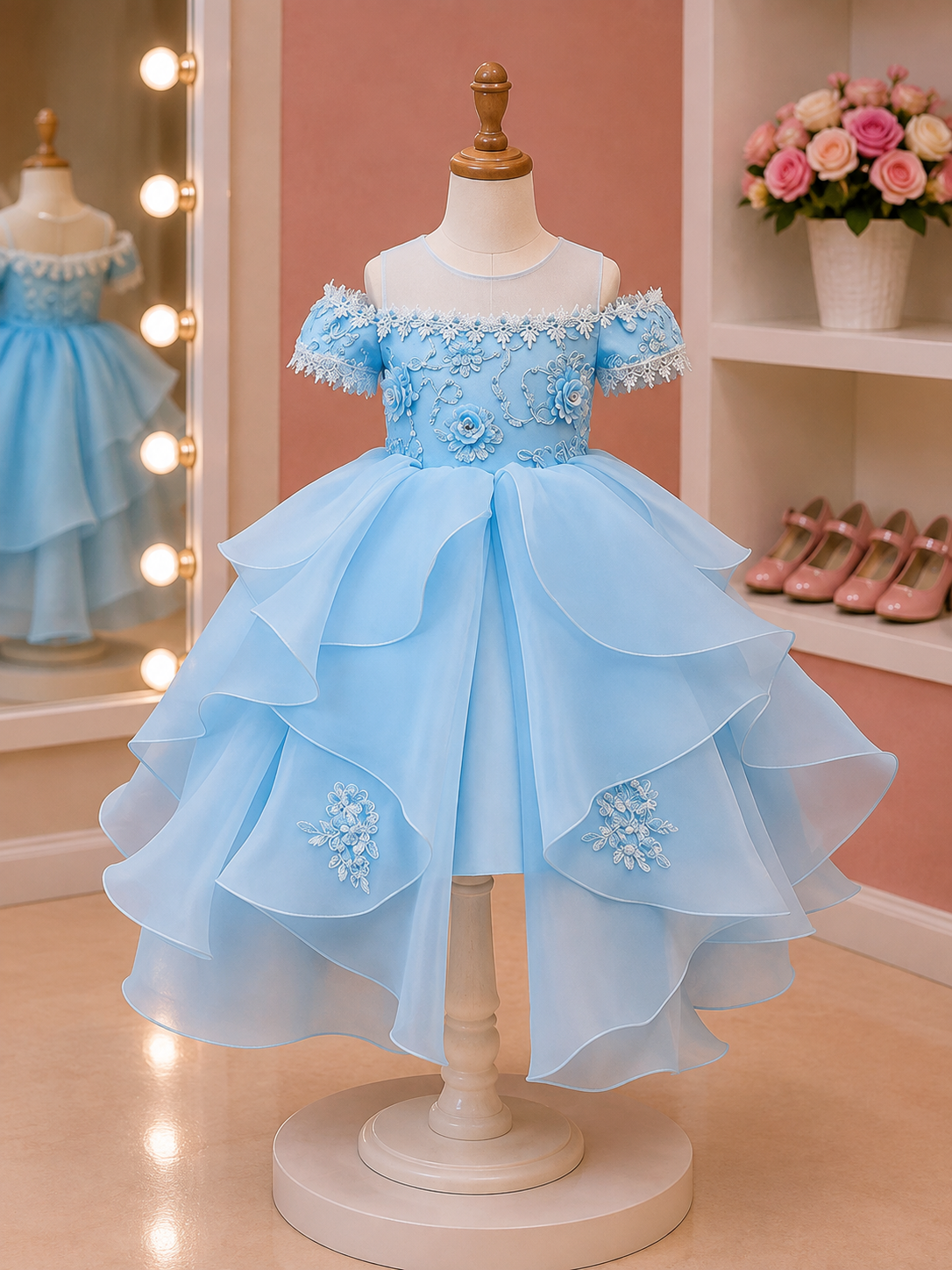 Elegant Off Shoulder Frock - Image 5