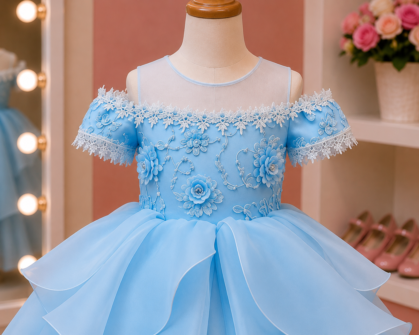 Elegant Off Shoulder Frock