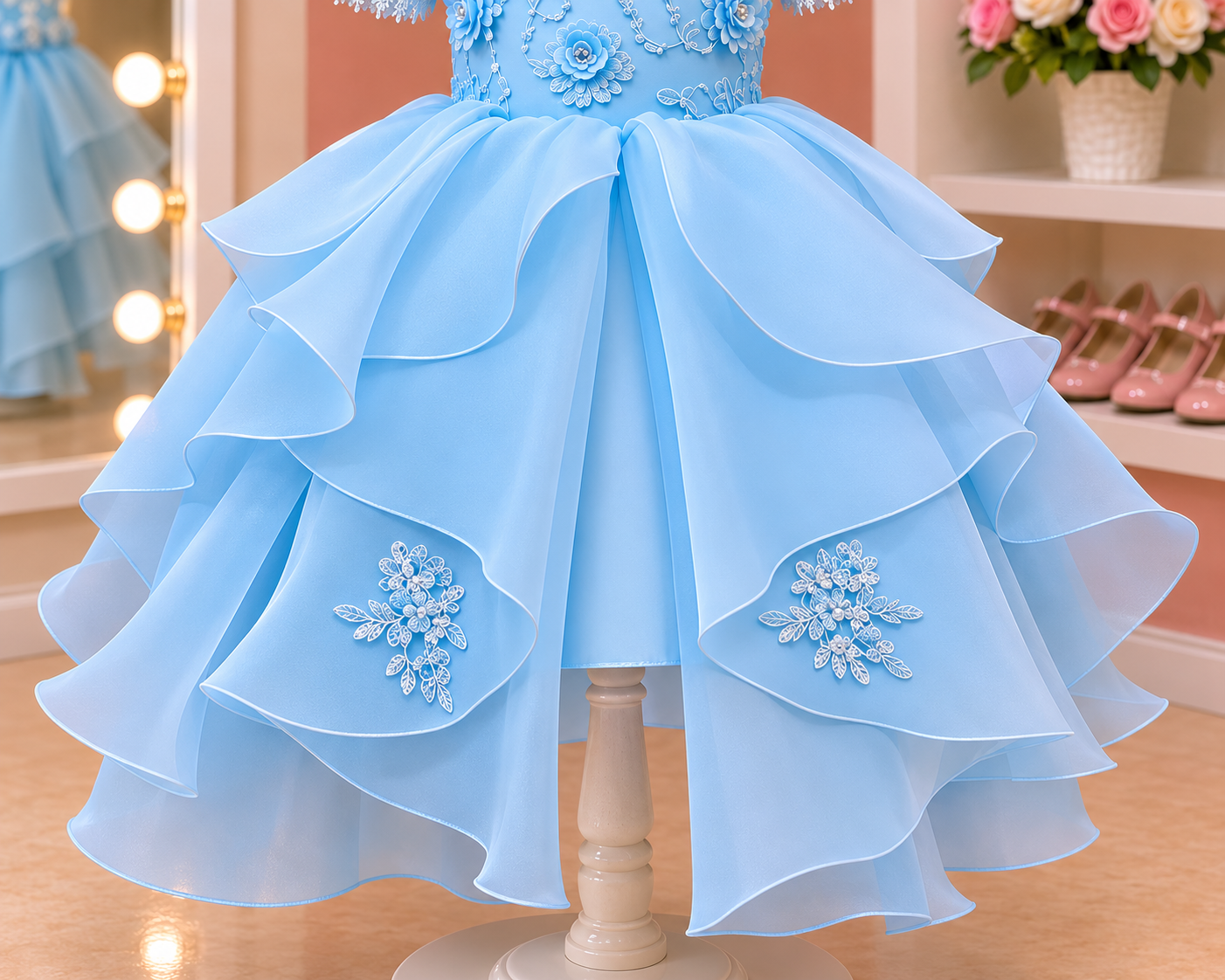 Elegant Off Shoulder Frock - Image 6