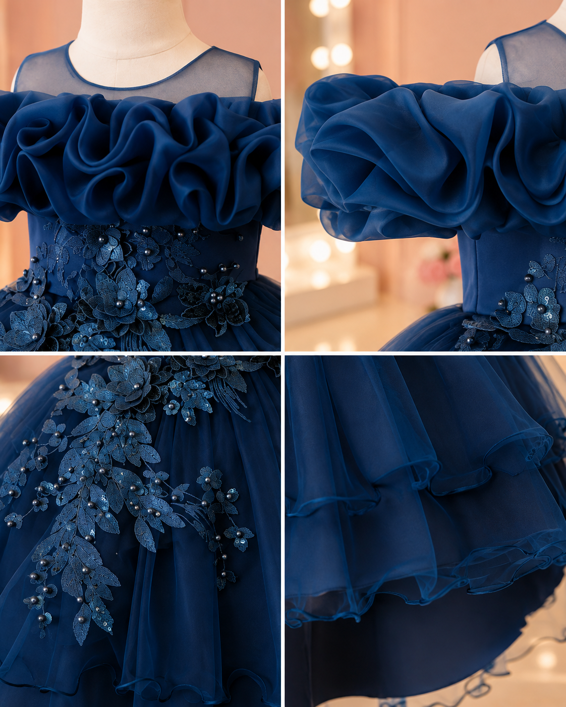 Luxury Ruffle Embroidery Frock - Image 2