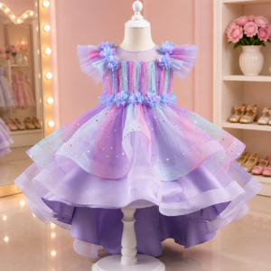 Rainbow Pastel Princess Frock