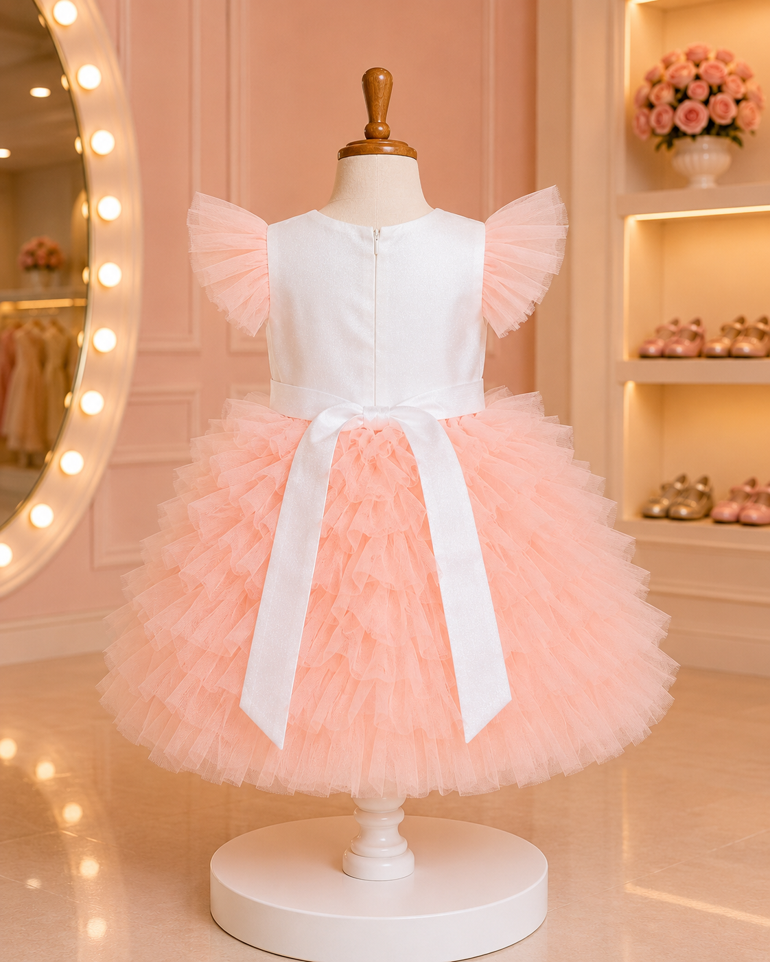 Elegant Tulle Princess Frock - Image 3