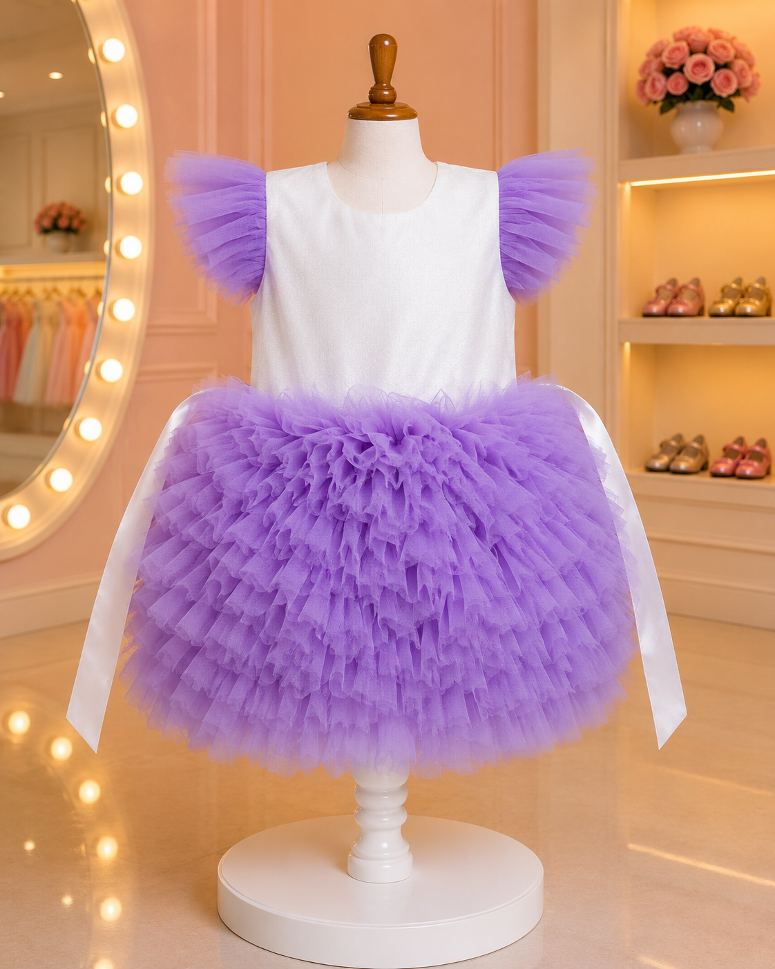 Elegant Tulle Princess Frock - Image 7