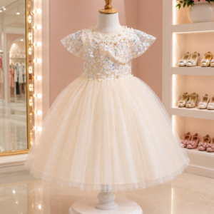 Elegant Sequin Tulle Frock