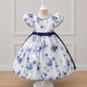 Silk Floral Printed Frock