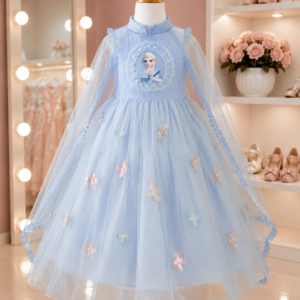 Frozen Inspired Floral Princess Frock