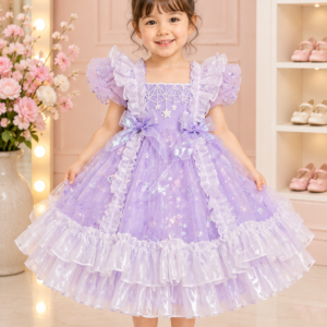 Lilac Fairy Ruffle Princess Frock