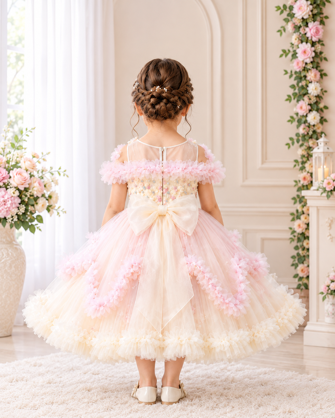 Dreamy Pastel Bow Tulle Frock - Image 2