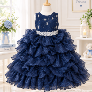 Midnight Blue Sparkle Princess Frock