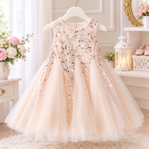 Sparkling Sequin Tulle Party Frock