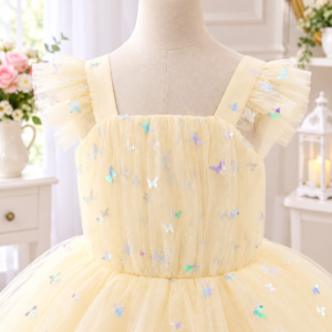 Pastel Floral Ruffle Princess Frock