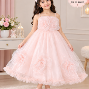Premium Floral organza and net  Frock