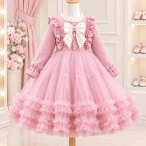 Ruffled Bow Princess Tulle Frock