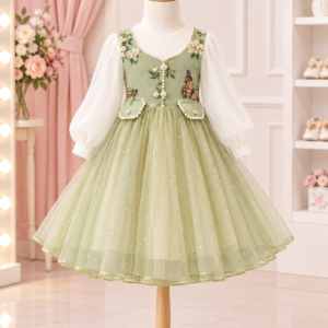 Sage Green Butterfly Frock