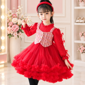 Princess Style Layered Tulle Party Frock