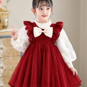 Ruffled with Glitter Princess Frock